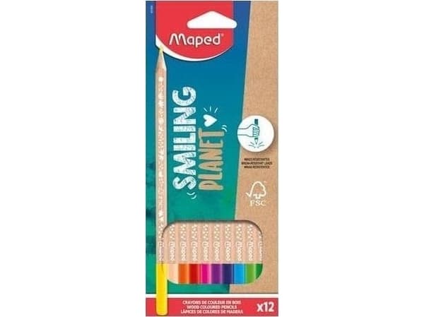Maped Color’Peps 831800, 12 styck, Multifärg, Multifärg, Trä, FSC