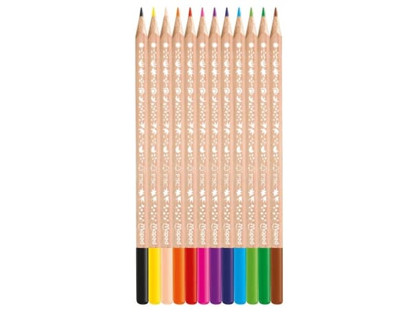 Maped Color’Peps 831800, 12 styck, Multifärg, Multifärg, Trä, FSC