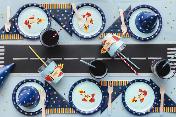 PartyDeco TPP87, Plate, Rund, Papir, Flerfarget, Bilde, 6 stykker