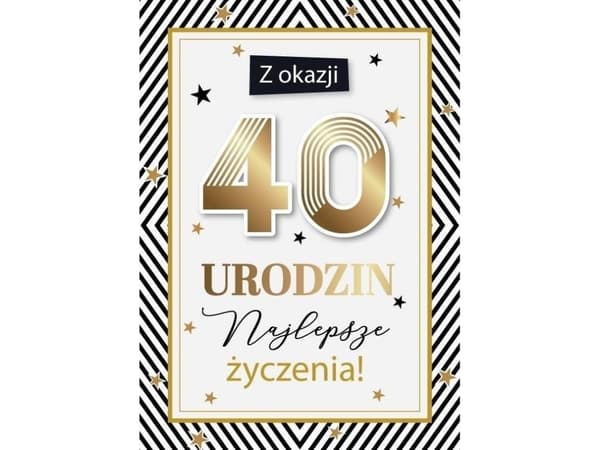 Kort för 40-årsdag