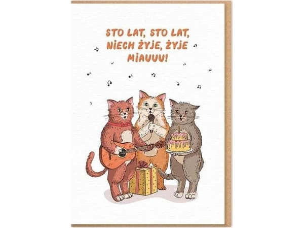 Födelsedagskort - Grattis på födelsedagen katter