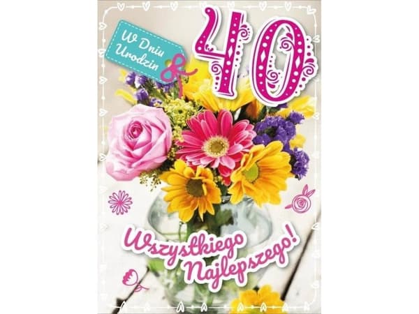 Kort för 40-årsdag
