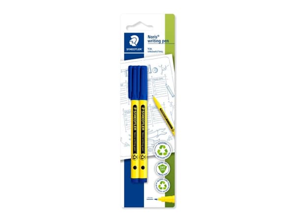 Staedtler Noris 307-3 BK2 Fineliner Blå 0.6 mm 2 stk