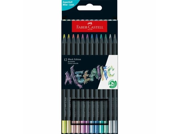 FABER-CASTELL värikynät Black Edition Metallic Multicoloured värikynät