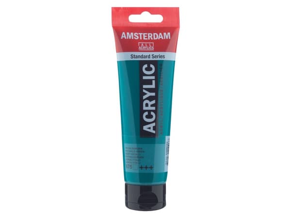 Artequipment Farba akrylowa TALENS AMSTERDAM 120ml 675 - PHTHALO GREEN uniw
