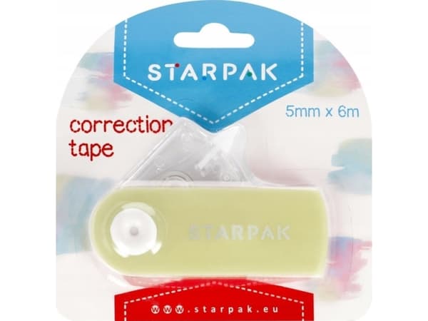 Starpak KOREKTOR M TASMIE 5MMX6MB PAST ZOL STK 12/432PG