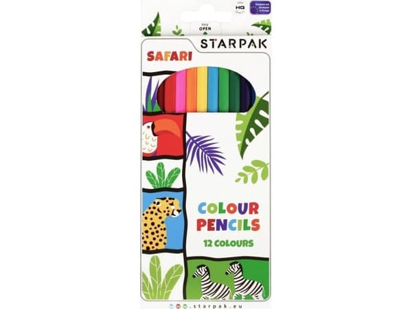 Starpak KREDKI OLO 12KOL SAFARI1 kpl PUD 12/144 W