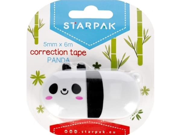 Starpak KORREKTOR I TASMA 5MMX6MB PANDA STK B/C 12/432