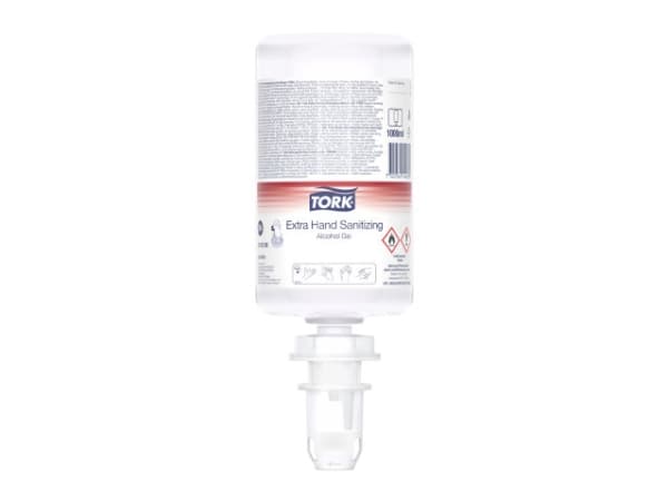 Käsien desinfiointi Tork Gel Extra Käsien desinfiointi 1 ltr alkoholilla S4 annostelulle, 6 kpl x 1 ltr/krt