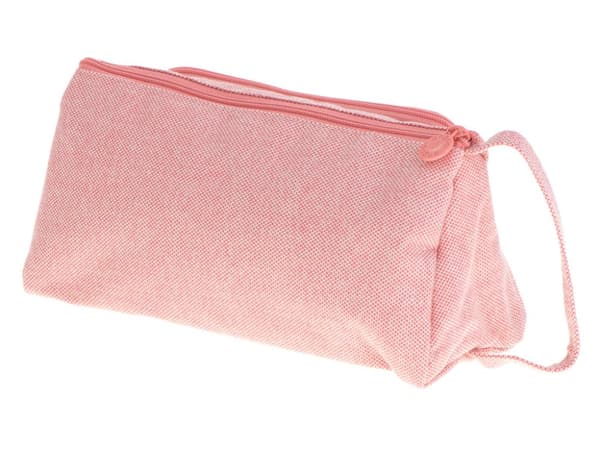 To-rums skolepenalhus, 3-i-1 kosmetiktaske, pink