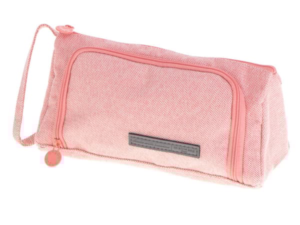 To-rums skolepenalhus, 3-i-1 kosmetiktaske, pink