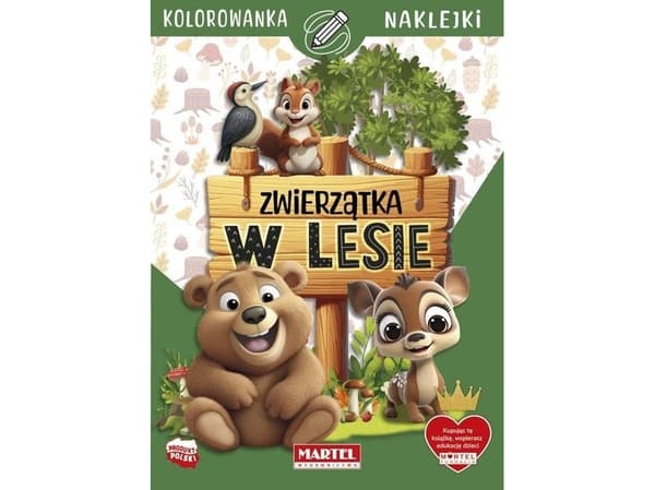 Djur i skogen med klistermärken