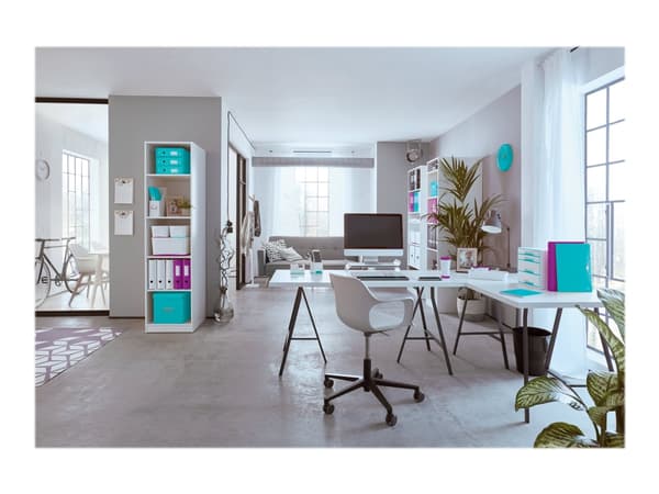 Leitz WOW - Kollegieblock - trådbunden - A5 - 80 ark - fyrkantig - lila - polypropylen (PP)