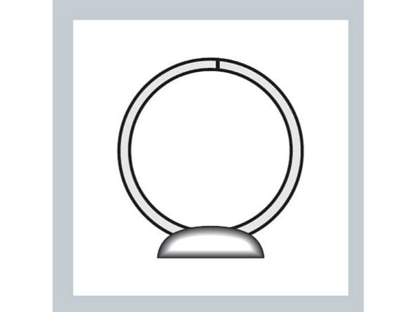 Leitz Standard - Presentationsringpärm - ryggbredd: 30 mm - för A4 Maxi - kapacitet: 100 ark - vit