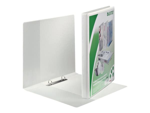 Leitz Standard - Presentationsringpärm - ryggbredd: 30 mm - för A4 Maxi - kapacitet: 100 ark - vit