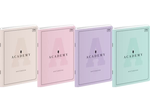 Interdruk Zeszyt A5 60k. INTERDRUK 90g Academy pastel, linia Interdruk