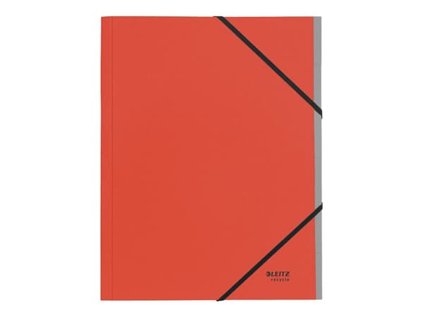 Leitz Recycle - Kortfil - 6 rom - for A4 (210 x 297 mm) - med fliker - rød