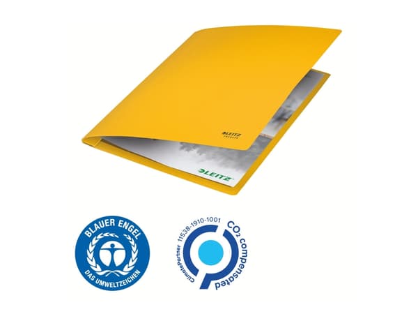 Leitz Recycle - Flat stangfil - for A4 (210 x 297 mm) - kapasitet: 250 ark - gul