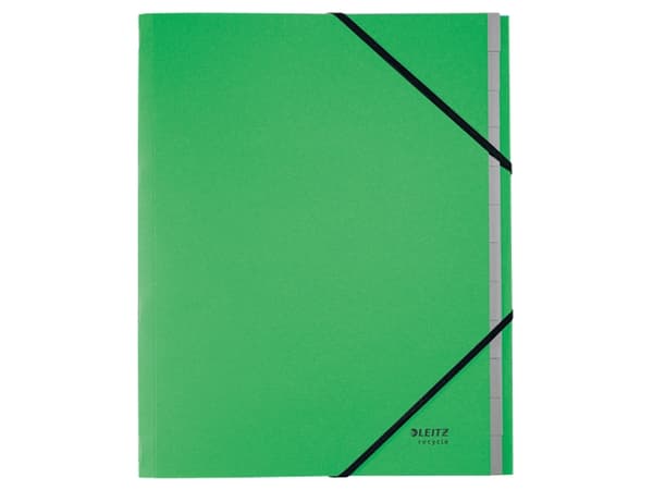 Leitz Recycle - Klassifikasjonsmappe - 12 deler - for A4 (210 x 297 mm) - med fliker - grønn