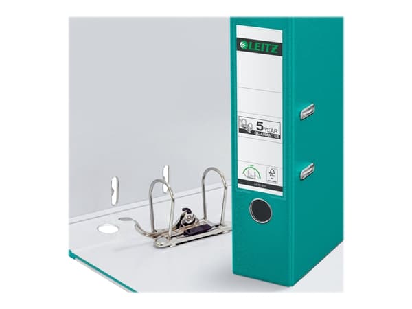 Leitz 180° - Spakbågesfil - ryggbredd: 80 mm - för A4 (210 x 297 mm) - kapacitet: 600 ark - turkos