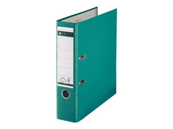 Leitz 180° - Spakbågesfil - ryggbredd: 80 mm - för A4 (210 x 297 mm) - kapacitet: 600 ark - turkos