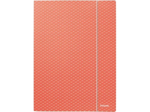 Esselte Colour'Breeze - 3-flikhållare - för A4 (210 x 297 mm) - kapacitet: 150 ark - Coral
