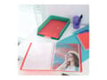 Miniatyrbild 1 av 5: Esselte Colour'Breeze - Boxfil - ryggbredd: 25 mm - för A4 (210 x 297 mm) - kapacitet: 200 ark - translucent coral