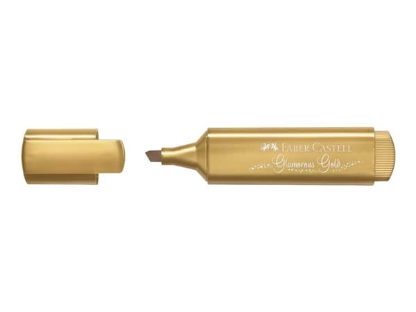 Faber-Castell TEXTLINER 46 Metallic - Markeringspenn - glamorous gold - vannbasert blekk - 1-2-5 mm