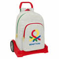 Miniatyrbild 1 av 3: School Rucksack with Wheels Safta Benneton Grey 30 x 14 x 46 cm