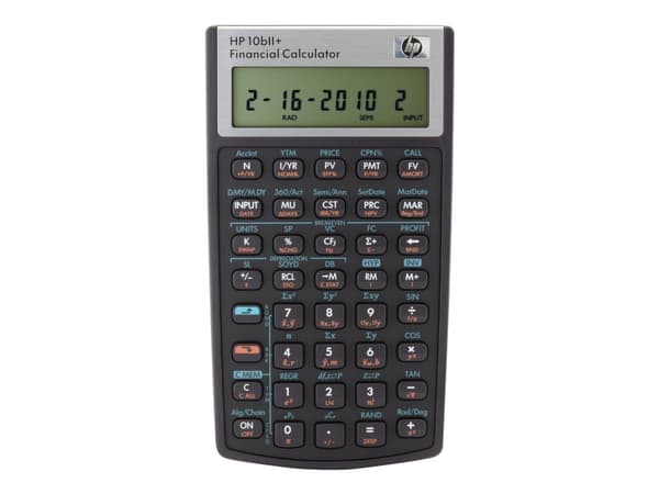 HP 10bII+ - Finansiell kalkulator - 12 sifre - batteri