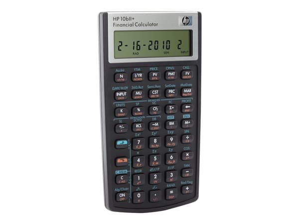 HP 10bII+ - Finansiell kalkulator - 12 sifre - batteri