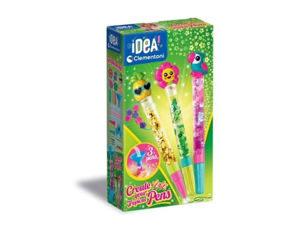 Clementoni IDEA Create your Pens: Tropical, Children''s craft kit, 6 yr(s), Multicolour