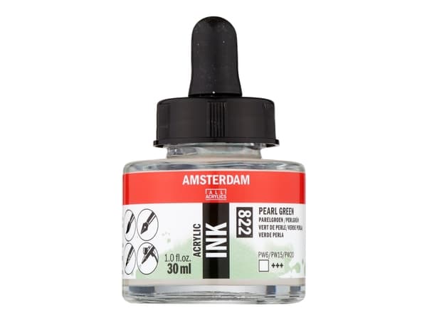 Artequipment AMSTERDAM AKRYLBLÆKK 30 ml - PERLEGRØNN univ