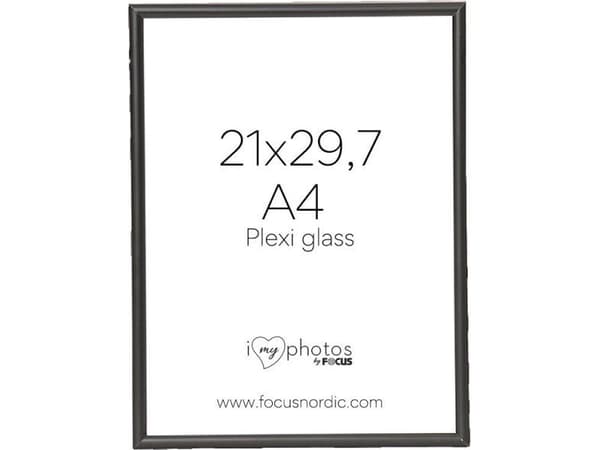 Ram Focus Can-Can Aluminium Svart 21x29,7 (A4) Plexiglas