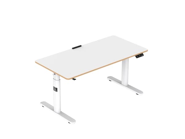 Ultradesk Lasten työpöytä, sähköisesti säädettävä, 120X60 cm, 55-81 cm, PULSAR, valkoinen, ULTRADESK musta