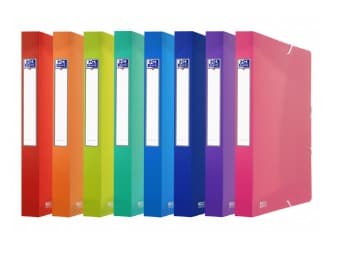 Oxford 400146995, 300 ark, Blå, Lyseblå, Mynte, Oransje, Rosa, Lilla, Rød, Polypropylen (PP), A4, 4 cm, 250 mm