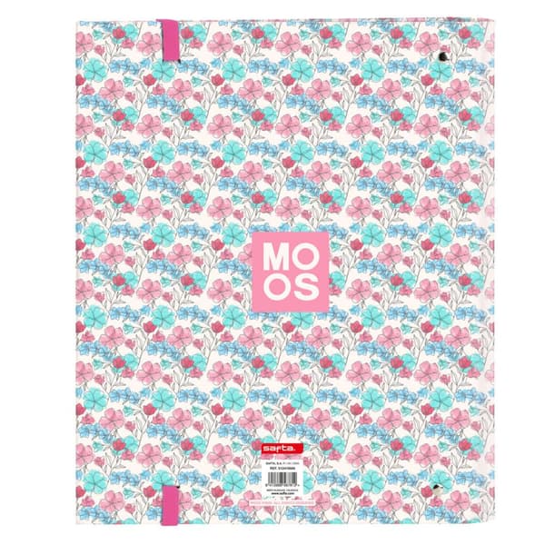 Ring binder Moos Flores Multicolour 27 x 32 x 3.5 cm