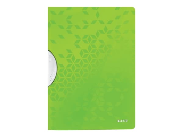 Leitz WOW ColorClip - Klipsfil - for A4 (210 x 297 mm) - kapasitet: 30 ark - grønn