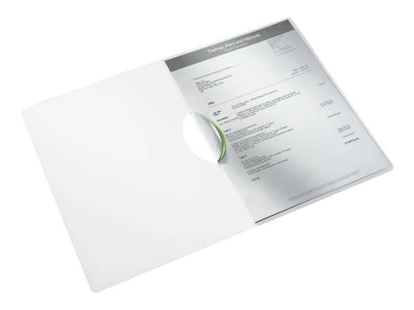 Leitz WOW ColorClip - Klipsfil - for A4 (210 x 297 mm) - kapasitet: 30 ark - grønn
