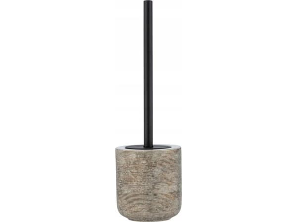 WENKO Fedio, WC-harja ja pidike, Musta, Puu, Keraaminen, 115 mm, 115 mm, 395 mm