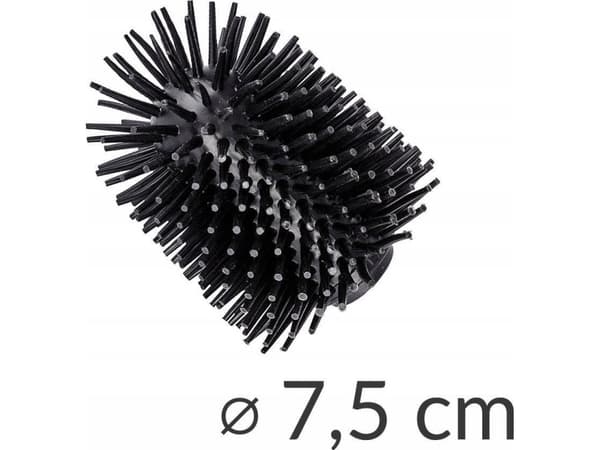 WENKO 23697100, Toalettbørste og holder, Rustfritt stål, Hvit, Keramisk, Rustfritt stål, Rustfritt stål, 390 mm, 12 cm