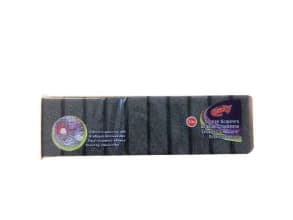 Multisvamp L9xW6xH3cm Textil med skurplatta Svart,24 pk x 10 st/crt