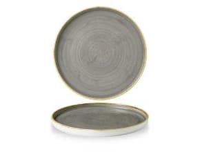 Tallrik Stonecast Ø15,7xH2cm Platt med kant Porslin Grå,6 st/crt