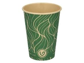 Kahvikuppi Bambu/AC Ø70xH90mm 22cl 7.5oz Single Wall Green/Brown FSC Verive,100 kpl/ps - (100 kpl)