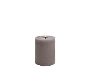 Bloklys LED Rustik Uyuni Ø7.8xH10.1cm Sandstone,4 pk x 1 stk/krt