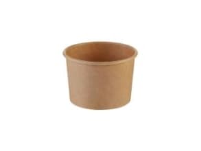 Isbæger 120/140ml 3oz Ø74x49mm Pap Brun,20 ps x 50 stk/krt