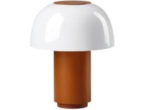 Lampe LED Zone Harvest moon Ø18xH22cm Terracotta/Hvid,2 stk/krt