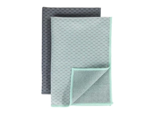 WENKO 54741100, Grønn, Grå, 40 x 60 cm, Monokromatisk, Polyamid, Polyester, Maskin Vask, 60 °C