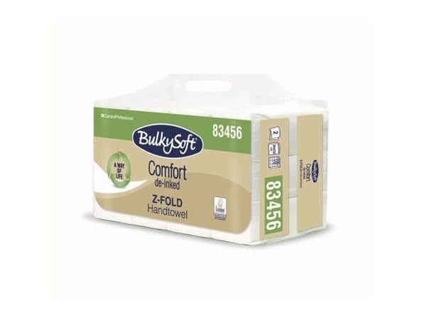 Paper towel, sheets, BulkySoft, Comfort 2 lag, hvid 205mmx240mm, box of 2400 pieces