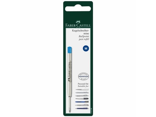 Faber-Castell 148788, Blå, Sølv, Kulepenn, 1 stykker, Blister